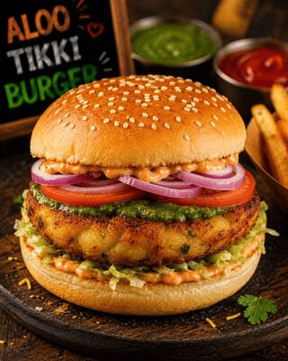 Aloo Tikki Burger
