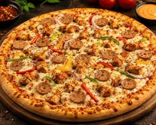 Chicken Sausage Pizza